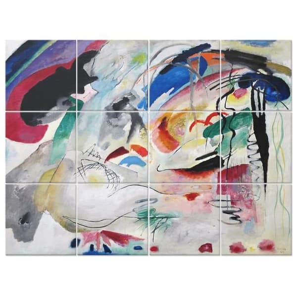 Legendarte - Improvisation Multi Panel Painting - Wassily Kandinsky cm. 150x200 (12 paneler)