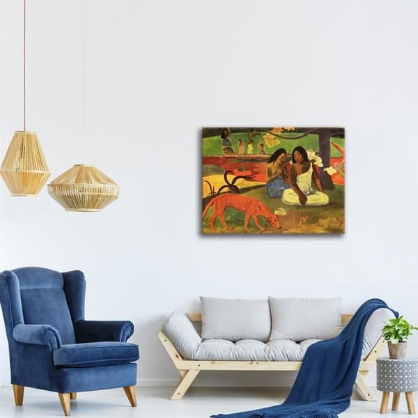 Legendarte - Målning, tryck på duk - Areaarea / Joyeusetés Paul Gauguin cm. 60x75