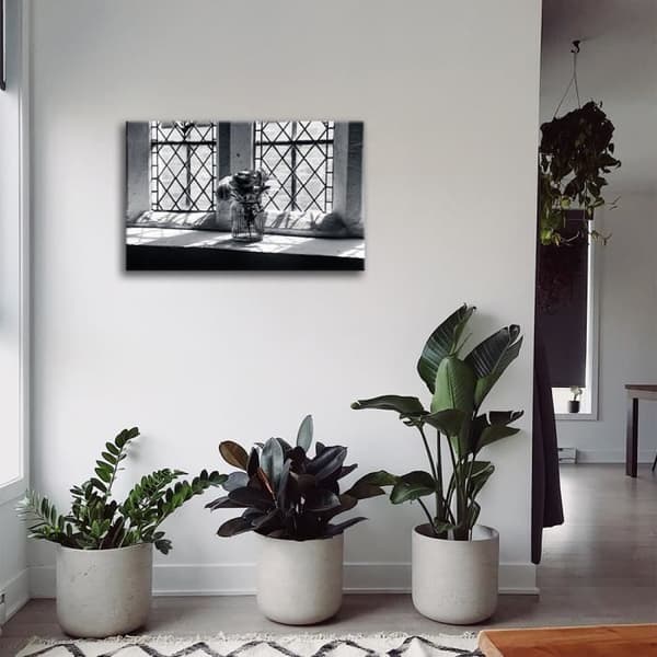 Legendarte - Målning, Tryck på duk - Engelska rosor cm. 60x90