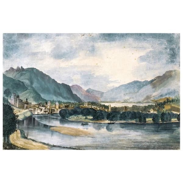 Legendarte - Målning, tryck på duk - Staden Trento Albrecht Dürer cm. 60x90