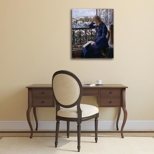 Legendarte - Målning, Tryck på duk - Vid fönstret - Hans Olaf Heyerdahl cm. 50x60
