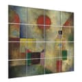 Miniatyrbild 2 av 3: Legendarte - Röd Ballong Multi Panel Målning - Paul Klee cm. 200x200 (16 paneler)
