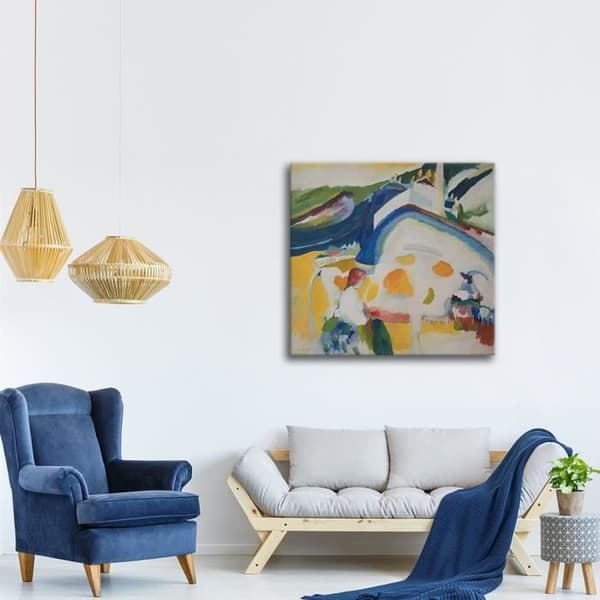 Legendarte - Målning, tryck på duk - Kon Wassily Kandinsky cm. 50x50