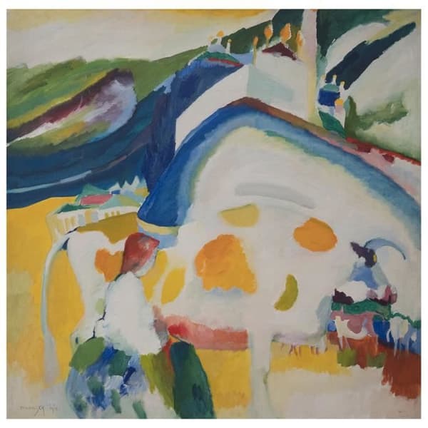 Legendarte - Målning, tryck på duk - Kon Wassily Kandinsky cm. 50x50