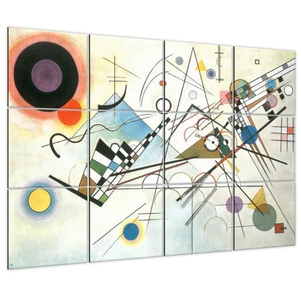 Legendarte - Multi Panel Painting Composition VIII - Wassily Kandinsky cm. 150x200 (12 paneler)