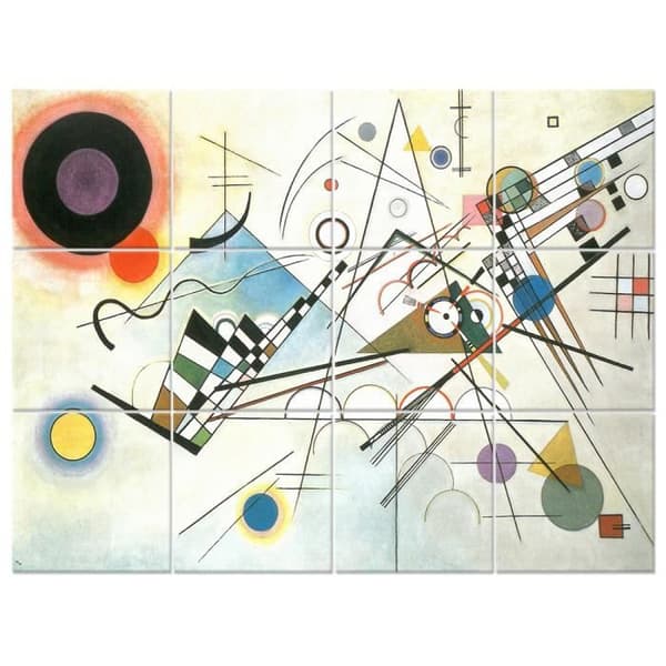 Legendarte - Multi Panel Painting Composition VIII - Wassily Kandinsky cm. 150x200 (12 paneler)