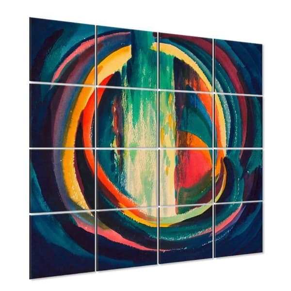 Legendarte - Untitled Multi Panel Painting - Karl Wiener cm. 200x200 (16 paneler)