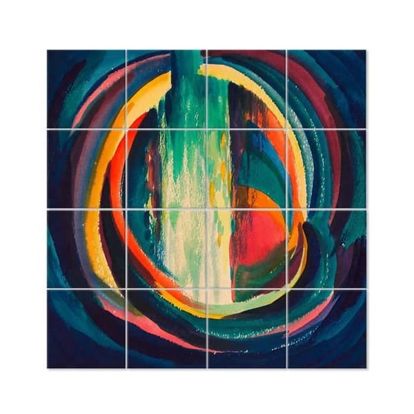 Legendarte - Untitled Multi Panel Painting - Karl Wiener cm. 200x200 (16 paneler)