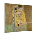 Miniatyrbild 2 av 4: Legendarte - Multi Panel Painting The Kiss - Gustav Klimt cm. 150x150 (9 paneler)