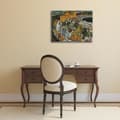 Miniatyrbild 2 av 4: Legendarte - Målning, tryck på duk - Crescent Of Houses Ii (Island Town) Egon Schiele cm. 80x100