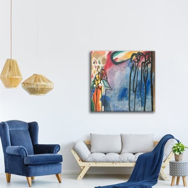 Legendarte - Målning, Tryck på duk - Improvisation 19 Wassily Kandinsky cm. 50x50