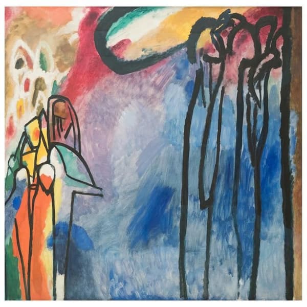 Legendarte - Målning, Tryck på duk - Improvisation 19 Wassily Kandinsky cm. 50x50