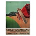 Miniatyrbild 1 av 4: Legendarte - Vintage reklamaffisch Circuito Di Milano - Målning, tryck på duk cm. 50x70