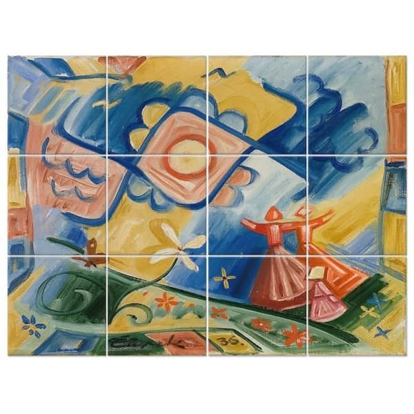 Legendarte - Multi Panel Painting Singers - Josef Capek cm. 150x200 (12 paneler)