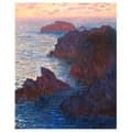 Miniatyrbild 1 av 4: Legendarte - målning, tryck på duk - stenar vid Belle-Lle, Port-Domois Claude Monet cm. 80x100