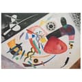 Miniatyrbild 1 av 4: Legendarte - Målning, tryck på duk - Röd fläck Ii Wassily Kandinsky cm. 80x100