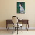 Miniatyrbild 2 av 4: Legendarte - Målning, Tryck på duk - Porträtt av en dam - Gustav Klimt cm. 50x70