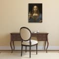 Miniatyrbild 2 av 4: Legendarte - Målning, Tryck på duk - Salvator Mundi - Leonardo Da Vinci cm. 60x90