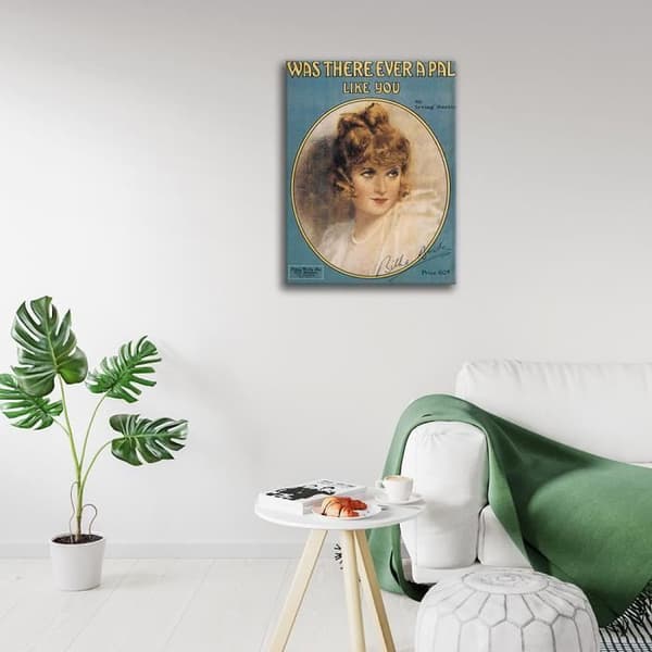 Legendarte - Vintage Music Cover Was There Ever A Pal Like You - Målning, Canvastavla cm. 50x70