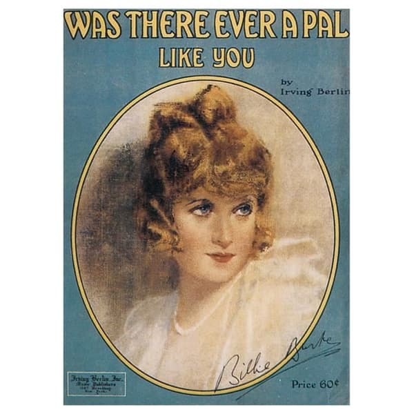 Legendarte - Vintage Music Cover Was There Ever A Pal Like You - Målning, Canvastavla cm. 50x70