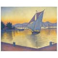 Miniatyrbild 1 av 4: Legendarte - Målning, tryck på duk - Solnedgången - Paul Signac cm. 80x100