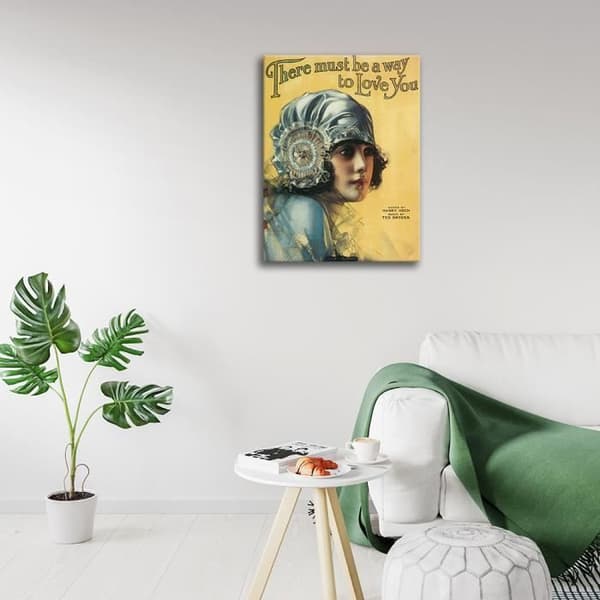 Legendarte - Vintage Music Cover There Must Be A Way To Love You - Målning, Canvastavla cm. 50x70