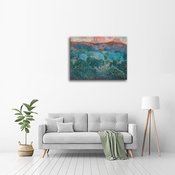 Legendarte - Målning, Tryck på duk - Soller, Mallorca - Joaquin Mir Trinxet cm. 80x100