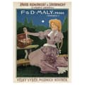 Miniatyrbild 1 av 4: Legendarte - Vintage reklamaffisch F&amp;D Maly - Prag - Målning, tryck på duk cm. 50x70