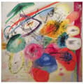 Miniatyrbild 1 av 4: Legendarte - Målning, Tryck på duk - Svarta linjer - Wassily Kandinsky cm. 90x90
