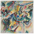 Miniatyrbild 1 av 4: Legendarte - Målning, Tryck på duk - Improvisation Klamm Wassily Kandinsky cm. 90x90