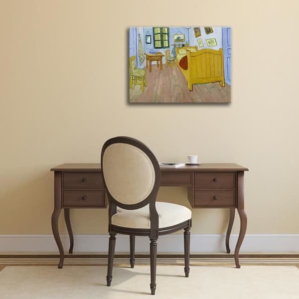 Legendarte - Målning, tryck på duk - Van Goghs sovrum i Arles Vincent Van Gogh cm. 50x60