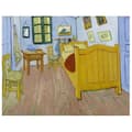 Miniatyrbild 1 av 4: Legendarte - Målning, tryck på duk - Van Goghs sovrum i Arles Vincent Van Gogh cm. 50x60
