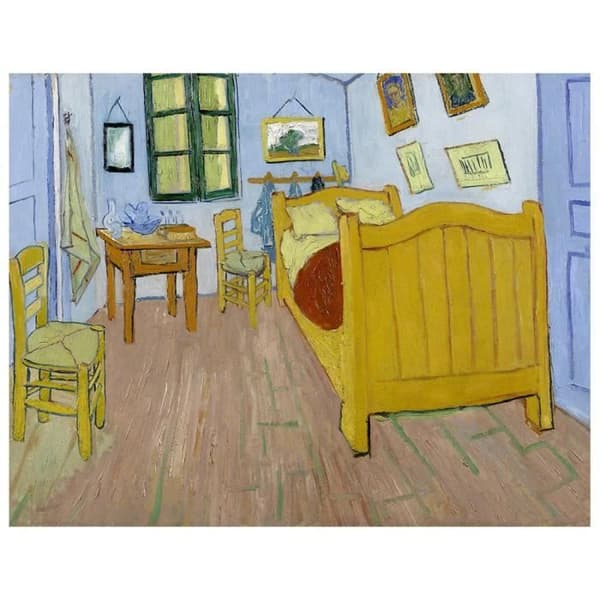Legendarte - Målning, tryck på duk - Van Goghs sovrum i Arles Vincent Van Gogh cm. 50x60