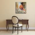Miniatyrbild 2 av 4: Målning, tryck på duk - Sommarblommor - John William Godward cm. 80x90