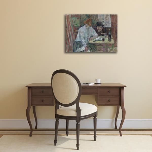 Legendarte - Målning, tryck på duk - À la Mie Henri De Toulouse-Lautrec cm. 60x80