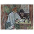 Miniatyrbild 1 av 4: Legendarte - Målning, tryck på duk - À la Mie Henri De Toulouse-Lautrec cm. 60x80
