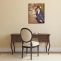 Miniatyrbild 2 av 4: Legendarte - Målning, tryck på duk - Engelsmannen vid Moulin Rouge Henri De Toulouse-Lautrec cm. 60x80
