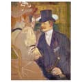 Miniatyrbild 1 av 4: Legendarte - Målning, tryck på duk - Engelsmannen vid Moulin Rouge Henri De Toulouse-Lautrec cm. 60x80