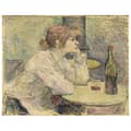 Miniatyrbild 1 av 4: Legendarte - Målning, tryck på duk - Guele De Bois (Porträtt av Suzanne Valadon) - Henri de Toulouse Lautrec cm. 80x100