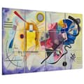 Miniatyrbild 2 av 4: Legendarte - Gul, Röd, Blå Multipanelmålning - Wassily Kandinsky cm. 150x200 (12 paneler)