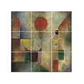 Miniatyrbild 1 av 4: Legendarte - Röd Ballong Multi Panel Målning - Paul Klee cm. 150x150 (9 paneler)