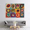 Miniatyrbild 3 av 4: Legendarte - Färgtest Multi Panel Målning - Wassily Kandinsky cm. 150x200 (12 paneler)