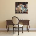Miniatyrbild 2 av 4: Målning, tryck på duk - Musiklektioner - Frederic Leighton cm. 60x60