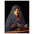 Miniatyrbild 1 av 4: Legendarte - Tavel, Tryck På Duk - Jungfrun Av Annonsen - Antonello Da Messina cm. 60x80