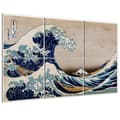 Miniatyrbild 2 av 4: Legendarte - Multi Panel Painting The Great Wave Off Kanagawa - Katsushika Hokusai cm. 100x150 (6 paneler)