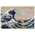 Miniatyrbild 1 av 4: Legendarte - Multi Panel Painting The Great Wave Off Kanagawa - Katsushika Hokusai cm. 100x150 (6 paneler)