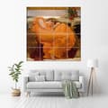 Miniatyrbild 3 av 4: Legendarte - Flerpanelsmålning June Flamboyante - Frederic Leighton cm. 200x200 (16 paneler)