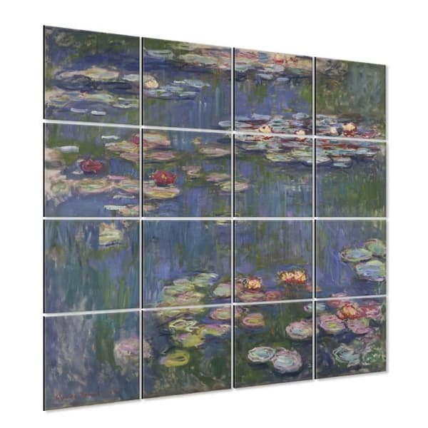 Legendarte - Näckrosor Multi Panel Tavla - Claude Monet cm. 200x200 (16 paneler)