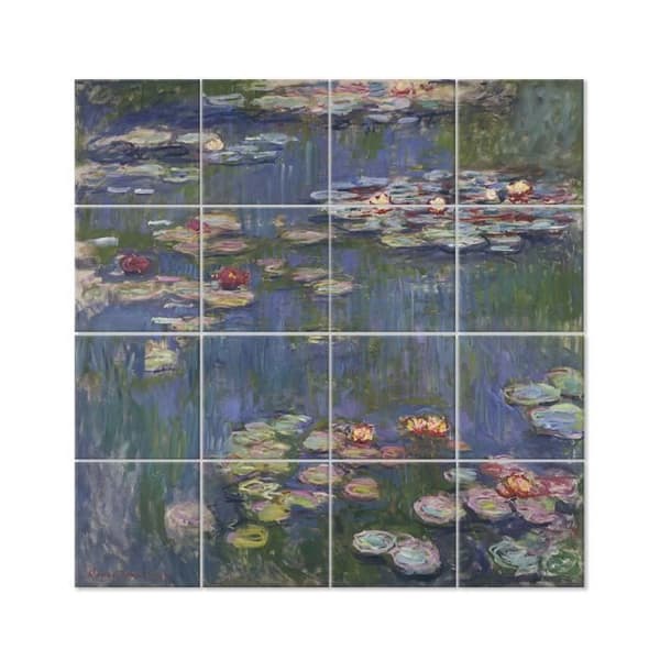 Legendarte - Näckrosor Multi Panel Tavla - Claude Monet cm. 200x200 (16 paneler)