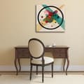 Miniatyrbild 2 av 4: Legendarte - Målning, tryck på duk - Circles In A Circle Wassily Kandinsky cm. 50x50
